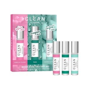 CLEAN CLASSIC Mood Boosting Gift Set - .17 fl oz x 3 NIB